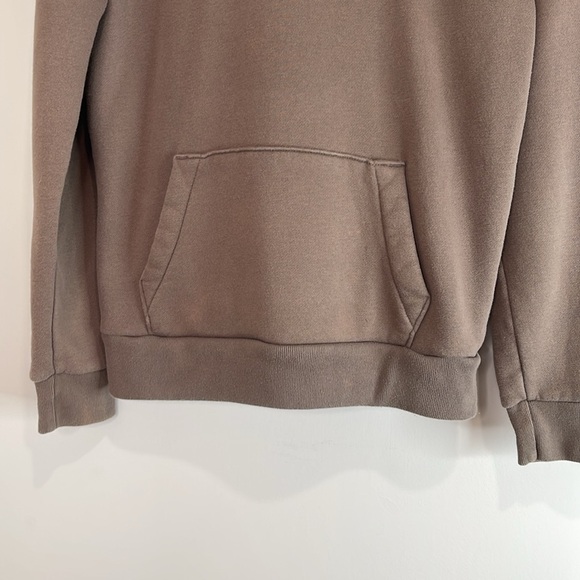 Hollister Mens Pullover Hoodie Relaxed Fit Coffee Quartz Brown Size XS *AS IS - Picture 4 of 15